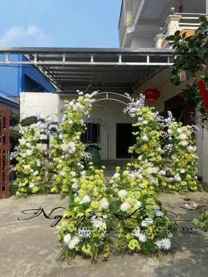 Cổng Cưới Tông Cốm Trắng - CC001