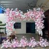 cổng cưới vuông tông hồng trắng - CC023