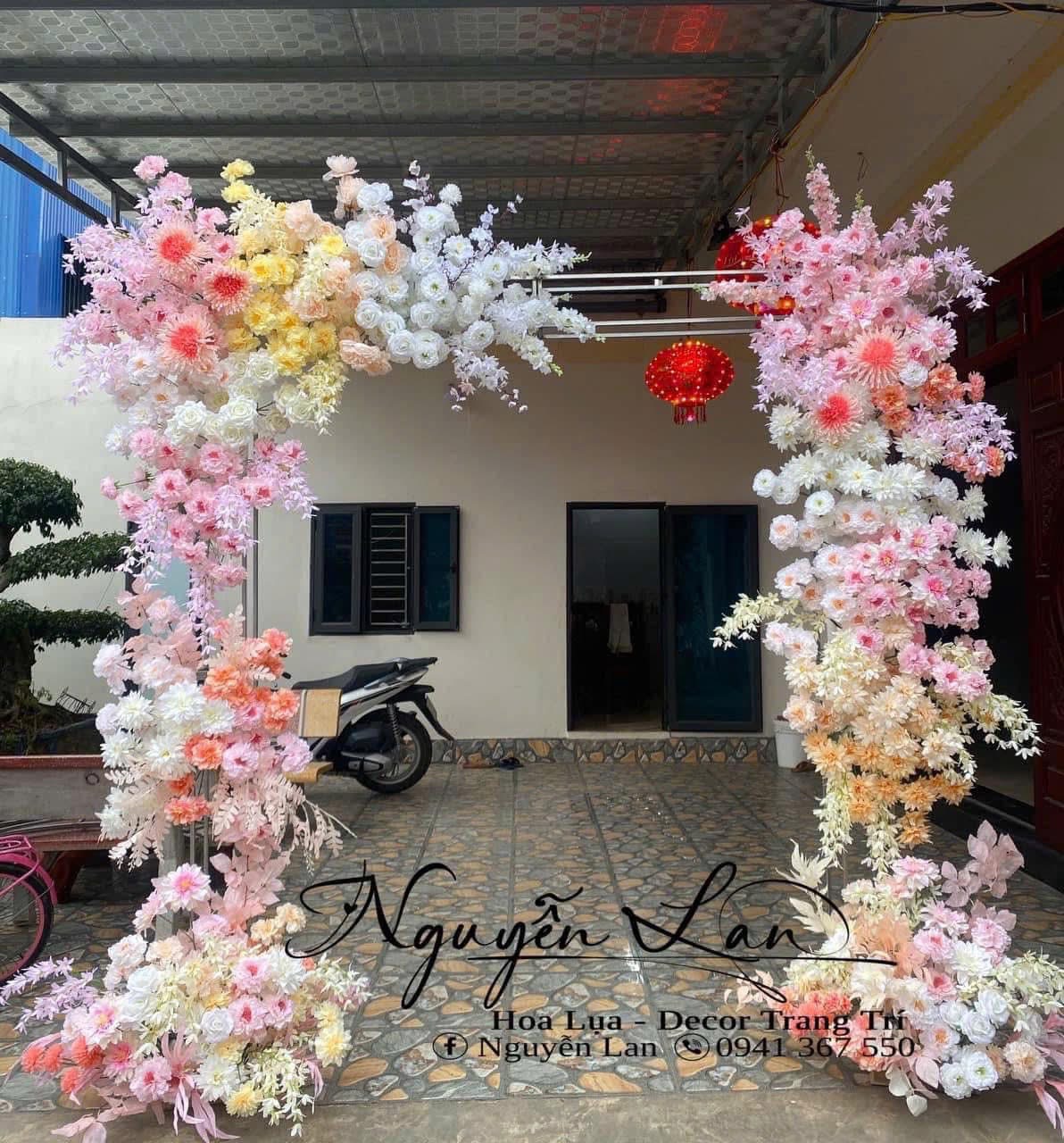 Cổng Cưới vuông tông kem trắng - CC030