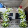 Cổng Cưới tròn tông cốm trắng- CC039
