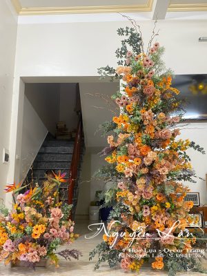 Cổng Studio trụ tông cam nâu - CS004