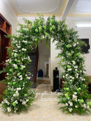 Cổng Studio tròn tông xanh cốm - CS008