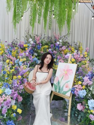 Khóm Chân Cổng Cafe - Nhà Hàng tông tím vàng - KCQ002